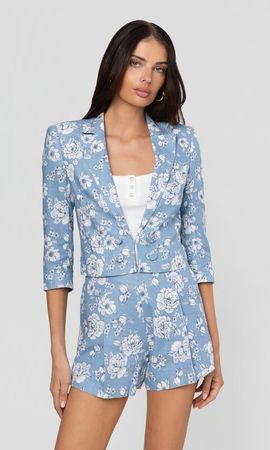 Generation Love Generation Love Emmeline Floral Linen Blazer