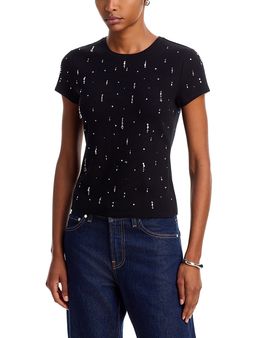 Generation Love Generation Love Eva Embellished Short Sleeve Tee