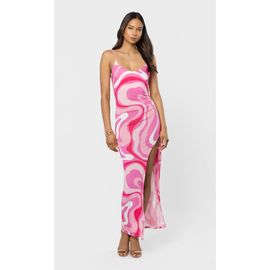 Generation Love Generation Love Hailey Geometric Sheen Jersey Maxi Dress
