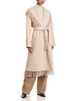 Generation Love Generation Love Jenny Fringe Wool Blend Coat