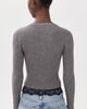 Generation Love Generation Love Olivia Lace Combo Henley Sweater Heather Charcoal/Blk - 3