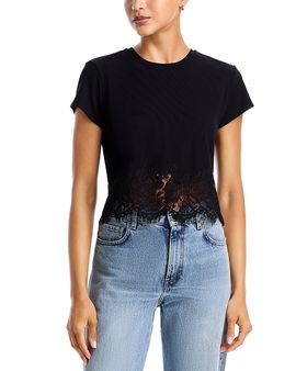 Generation Love Generation Love Paige Rib Lace Combo Tee