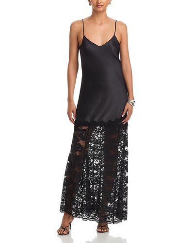 Generation Love Generation Love Peggy Lace Combo Satin Dress