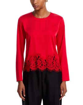 Generation Love Generation Love Sapphire Lace Long Sleeve Blouse