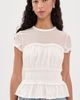 Generation Love Generation Love Sigrid Mesh Combo Top White - 2