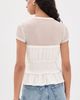 Generation Love Generation Love Sigrid Mesh Combo Top White - 3