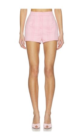 Generation Love Generation Love Tayla Windowpane Suiting Micro Shorts