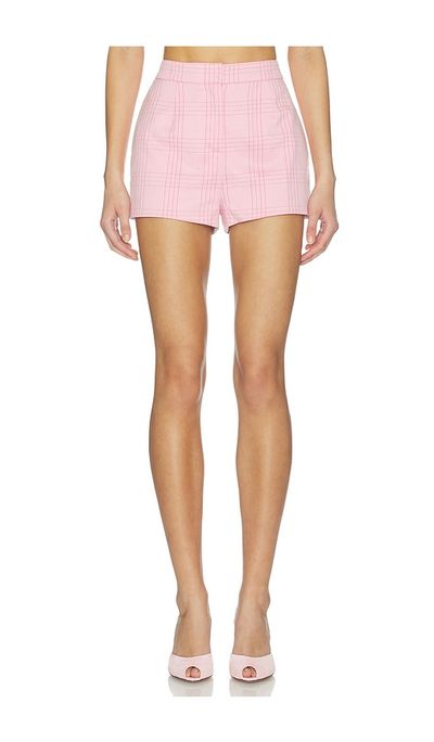 Generation Love Generation Love Tayla Windowpane Suiting Micro Shorts