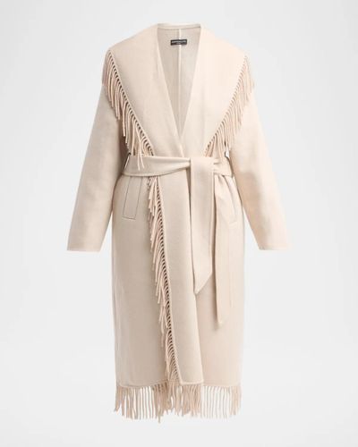 Generation Love Jenny Fringe Wool Wrap Coat