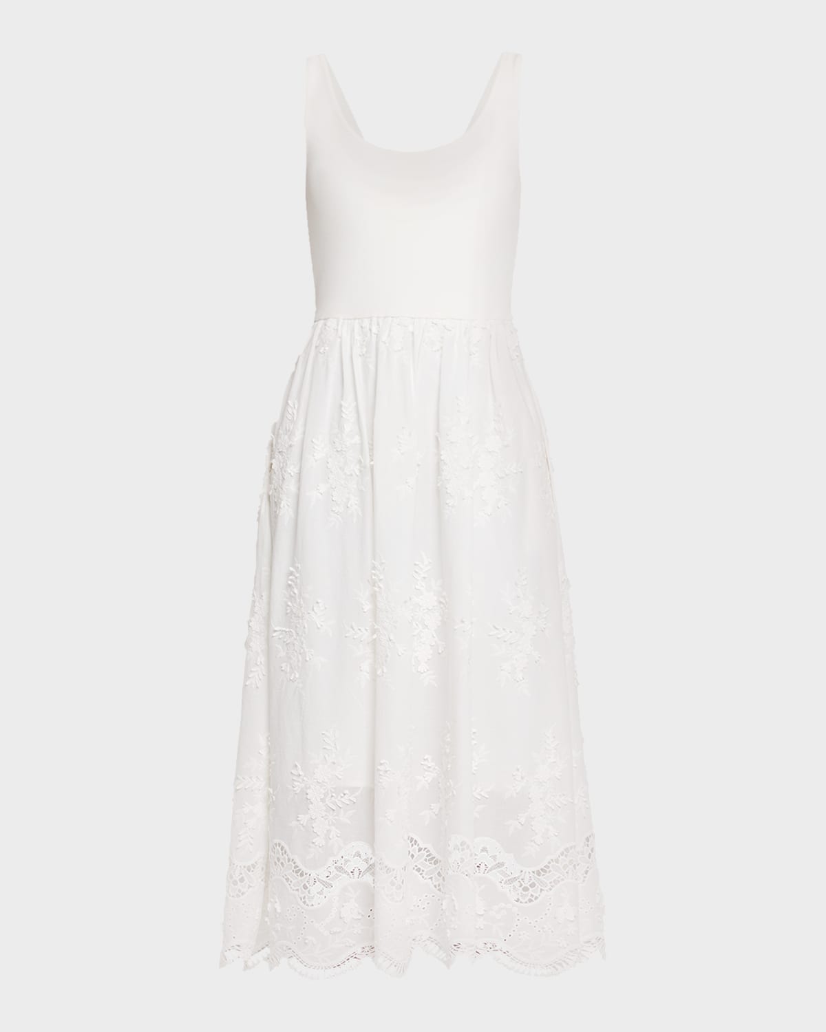 Generation Love Leann Embroidered Combo Midi Dress