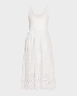 Generation Love Leann Embroidered Combo Midi Dress