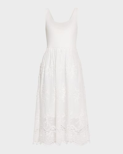 Generation Love Leann Embroidered Combo Midi Dress