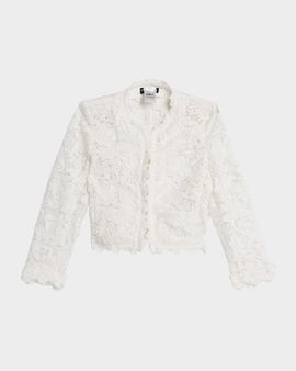 Generation Love Myra 3D Butterfly Lace Guipure Cropped Jacket