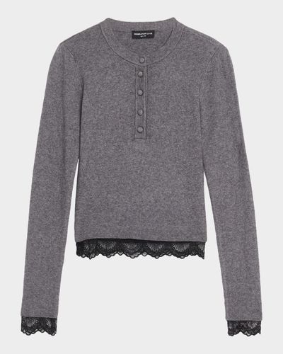 Generation Love Olivia Knit Lace-Trim Top