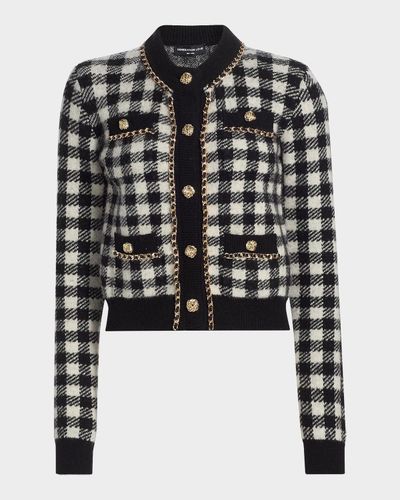 Generation Love Selma Checked Jacquard Cardigan