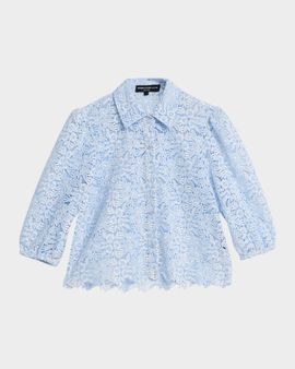 Generation Love Tammy Two-Tone Lace Blouse