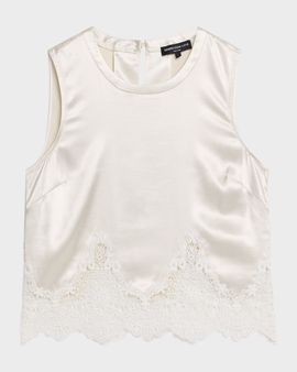 Generation Love Tegan Liquid Satin Lace Top