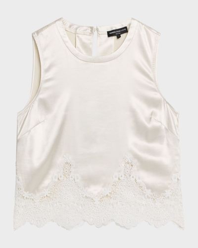 Generation Love Tegan Liquid Satin Lace Top