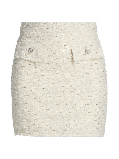 Generation Love Women's Ava Tweed Slim-Fit Miniskirt