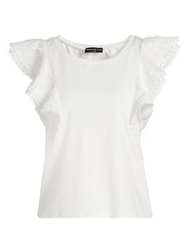 Generation Love Women's Dana 3D Voile Flutter-Sleeve T-Shirt