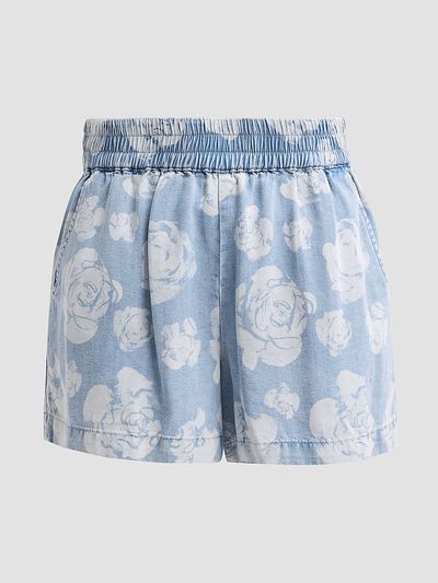 Generation Love Women's Dorah Floral Denim Shorts