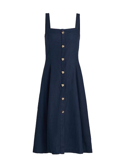 Generation Love Women's Freida Linen-Blend Midi-Dress
