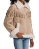 Generation Love Women's Fringed Faux-Suede Bomber Jacket - 4