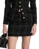 Generation Love Women's Kendra Windowpane Tweed Miniskirt - 3