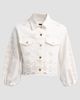 Generation Love Women's Lumere Floral Eyelet Crop Denim Jacket - 6