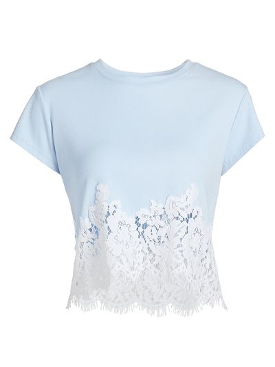 Generation Love Women's Paige Lace Combo T-Shirt