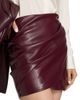 Generation Love Women's Shyann Faux Leather Mini Wrap Skirt - 6
