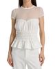 Generation Love Women's Sigrid Mesh-Trim Peplum Top - 3