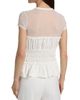 Generation Love Women's Sigrid Mesh-Trim Peplum Top - 5