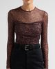 Generation Love Women's Vivi Leopard-Print Mesh Top - 5