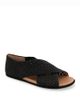 Gentle Souls By Kenneth Cole Gentle Souls by Kenneth Cole Women's Laniey Crossover Strap Black Flat Sandals - 1