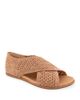 Gentle Souls By Kenneth Cole Gentle Souls by Kenneth Cole Women's Laniey Crossover Strap Brown Flat Sandals - 1