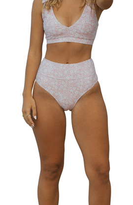 Geode Swimwear Geode Swimwear Blush High Waisted Bottoms