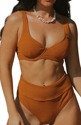 Geode Swimwear Geode Swimwear Ember High Waisted Bikini Bottoms