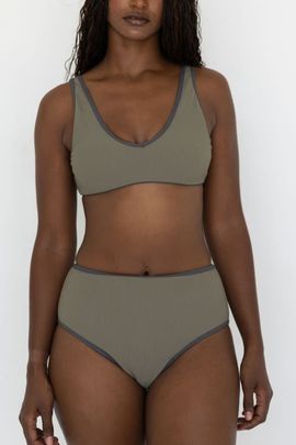 Geode Swimwear Geode Swimwear Haze V Neck Bikini Top