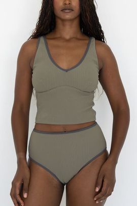 Geode Swimwear Geode Swimwear Haze V Neck Swim Top