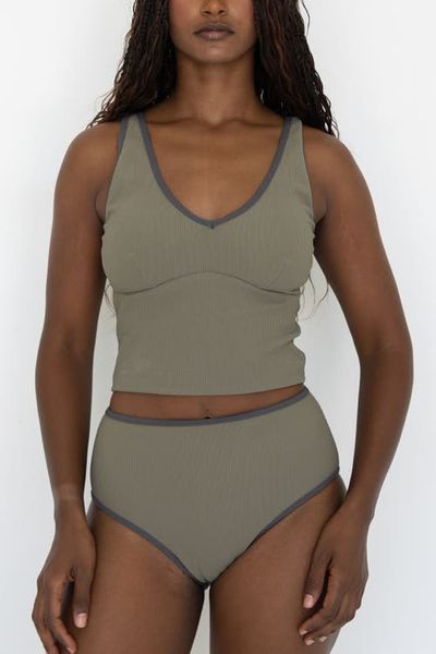 Geode Swimwear Geode Swimwear Haze V Neck Swim Top