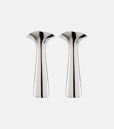 Georg Jensen Georg Jensen Bloom Botanica set of 2 candle holders by Helle DamkjÃ¦r