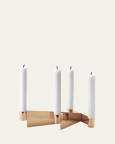 Georg Jensen Urkiola Brass-Colored Candleholder
