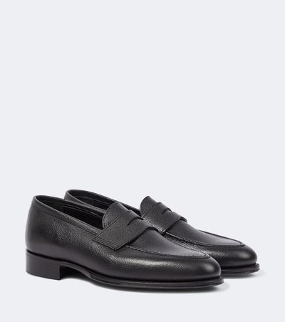 George Cleverley George Cleverley Bradley II leather penny loafers