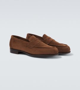 George Cleverley George Cleverley Cannes suede penny loafers