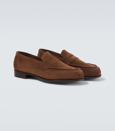 George Cleverley George Cleverley Cannes suede penny loafers