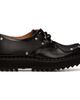 George Cox George Cox Black Ripple Bump-Toe Panel Derbys - 1