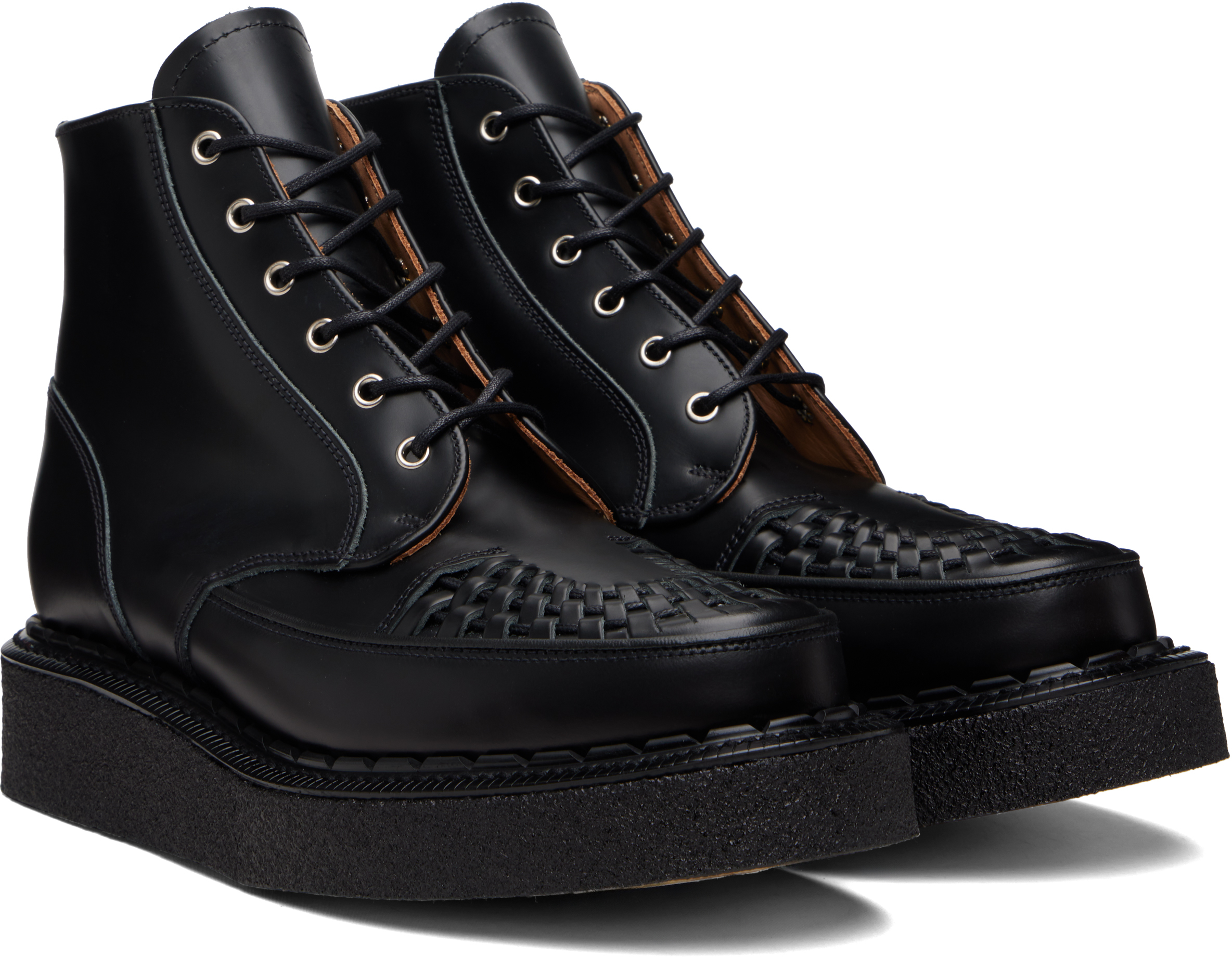 George Cox - Black Skipton Eyelet Boots