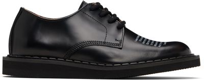 George Cox George Cox Black UNDERCOVER Edition 4 Eyelet Derbys