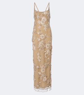 Georges Hobeika Georges Hobeika Embellished open-back tulle gown